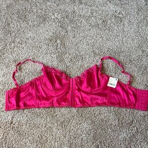 Free People Fuchsia Lace Bra
